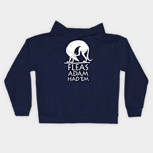 Ancient Greek Art Spartan Greyhound Hunting Dog, Fleas Poem Kids Hoodie